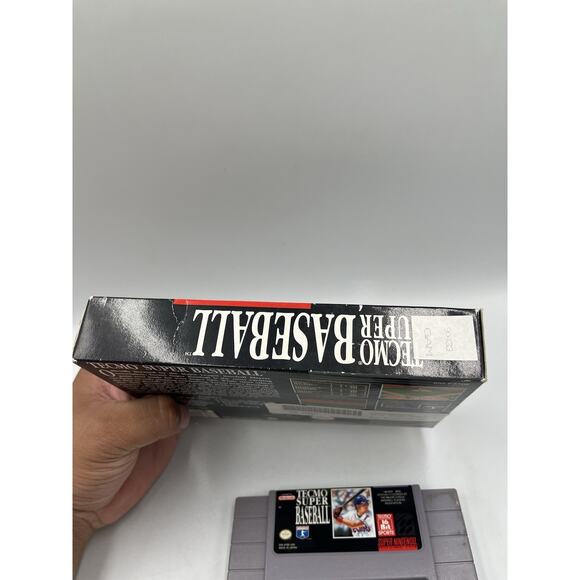 Tecmo Super Baseball SNES Super Nintendo Original Box Authentic - Picture 10 of 11